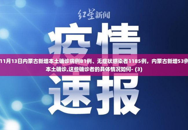 11月13日内蒙古新增本土确诊病例81例、无症状感染者1185例，内蒙古新增53例本土确诊,这些确诊者的具体情况如何- (3)