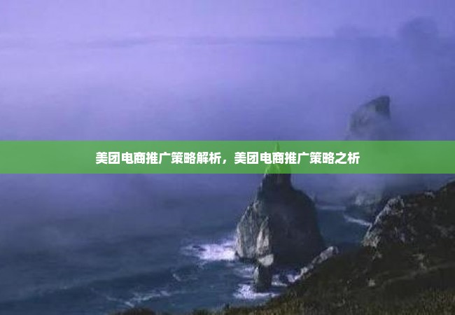 美团电商推广策略解析，美团电商推广策略之析